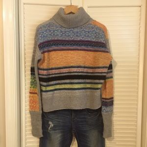 Free People multi-colored cozy sweater